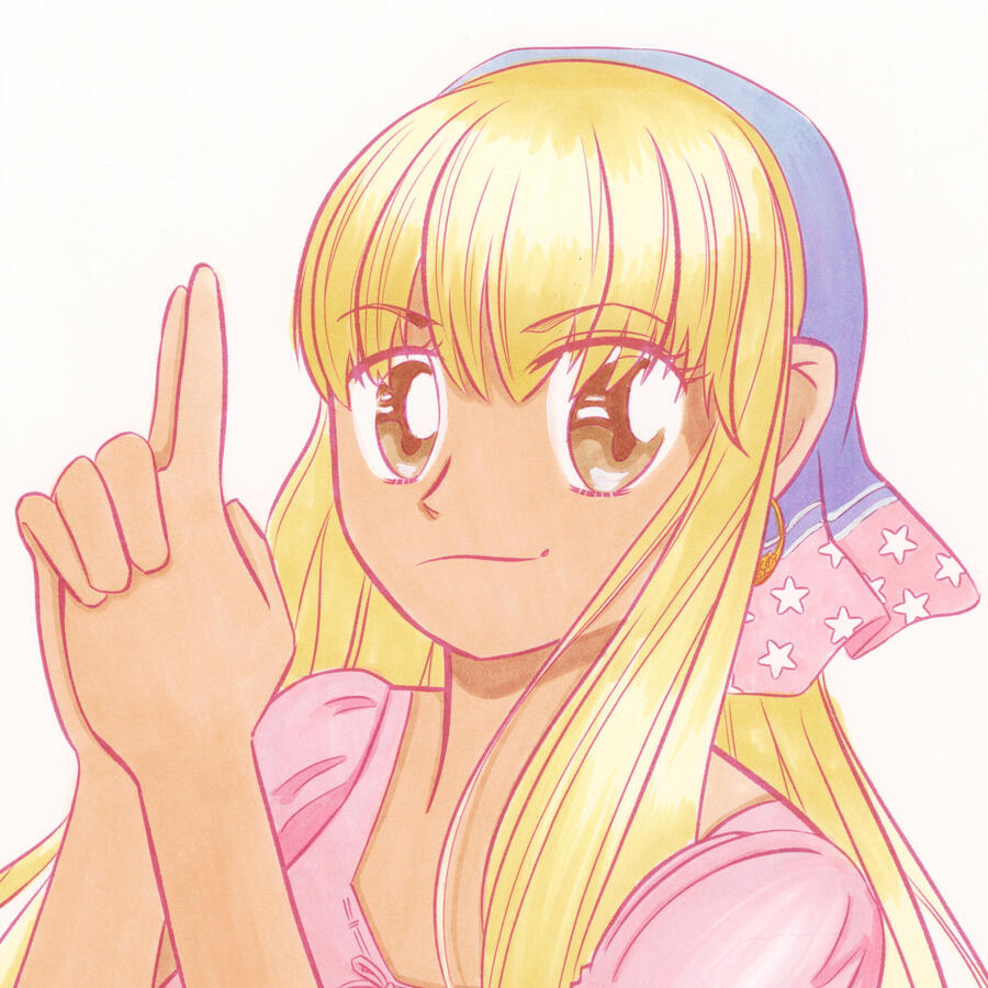 Nessa Nessa in a pastel palette.